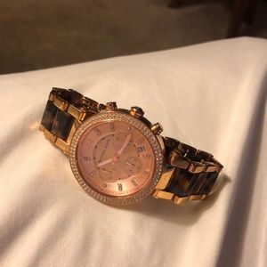 Michael Kors tortoise watch